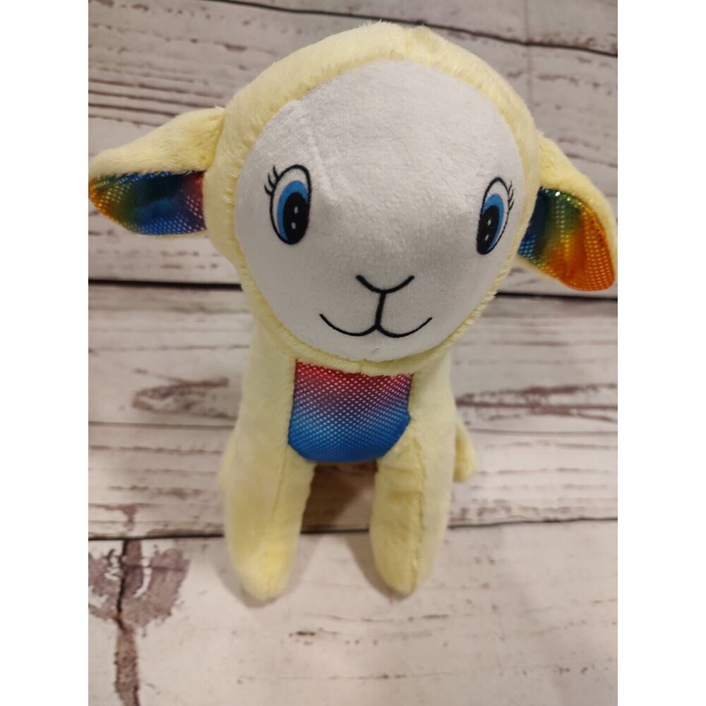 Rainbow Lamb plush 7 inch Stuffed lamb rainbow ears Easter Plush